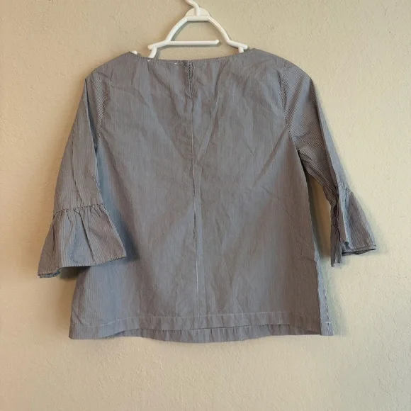 Madewell Striped Top with Bell sleeves XS - Picture 4 of 5